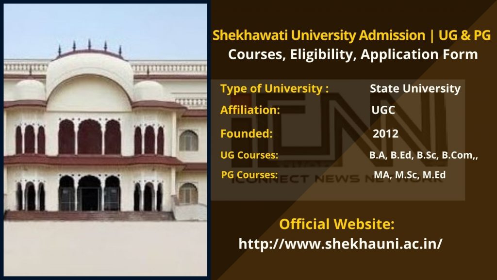Shekhawati University Admission