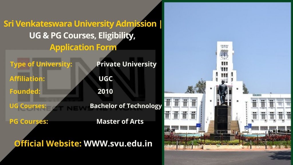 Sri Venkateswara University Admission