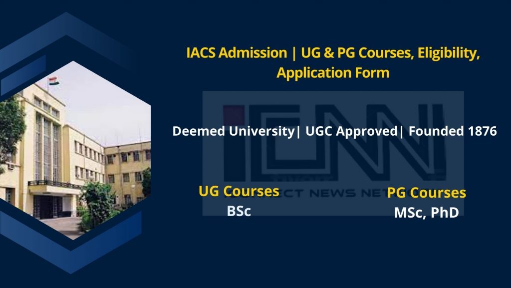 IACS Admission