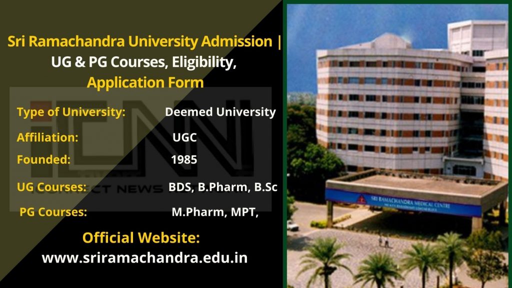 Sri Ramachandra University Admission
