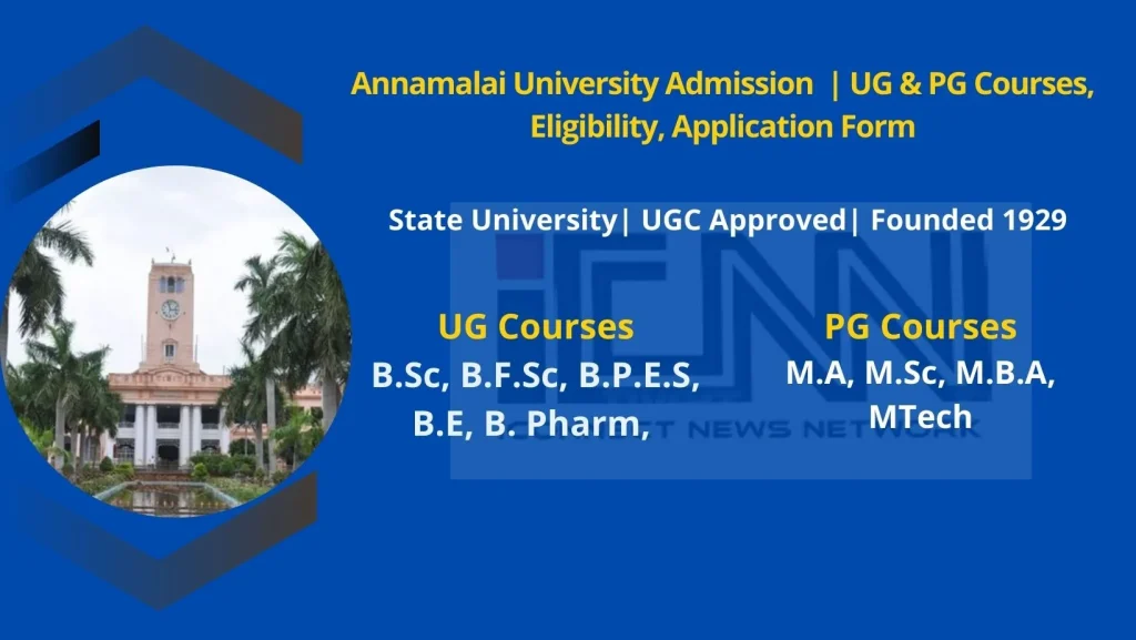 Annamalai University Admission
