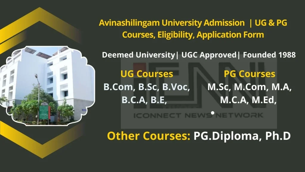 Avinashilingam University Admission